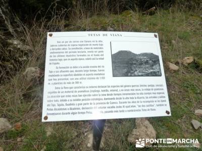 Senderismo Guadalajara - Monumento Natural Tetas de Viana. pueblos abandonados de madrid